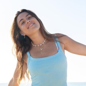 Clothing Grey Bandit Cropped | Ana’S Blue Cami