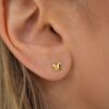 Accessories Grey Bandit  | Mini Butterfly Studs In Gold