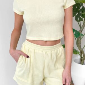 Clothing Grey Bandit Shorts | Sophia Shorts In Yellow